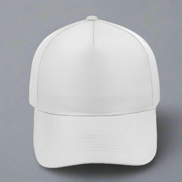 Adjustable 5-Panel Cotton Work Cap - Solid Safety and Stationers 