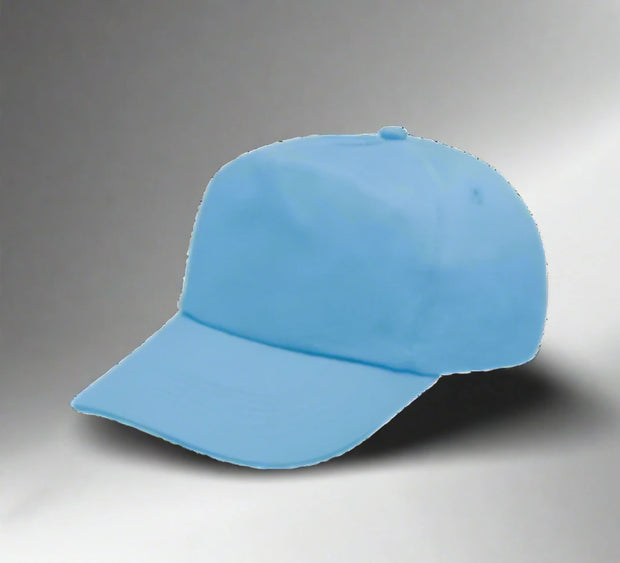 Adjustable 5-Panel Cotton Work Cap - Solid Safety and Stationers 