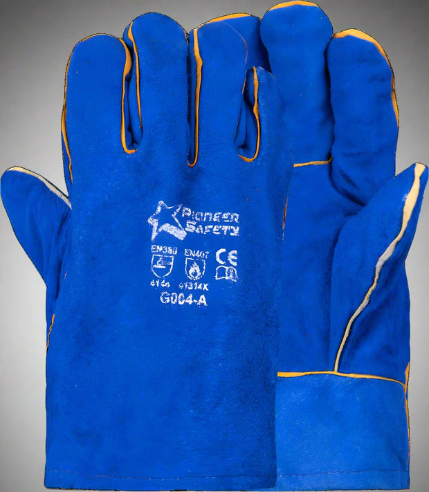 Blue Premium AB Grade Welding Glove - Solid Safety and Stationers 