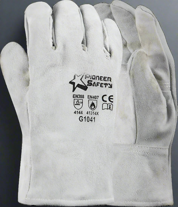 Chrome Leather Fleece-Lined Winter Glove – Wrist Length - Solid Safety and Stationers 