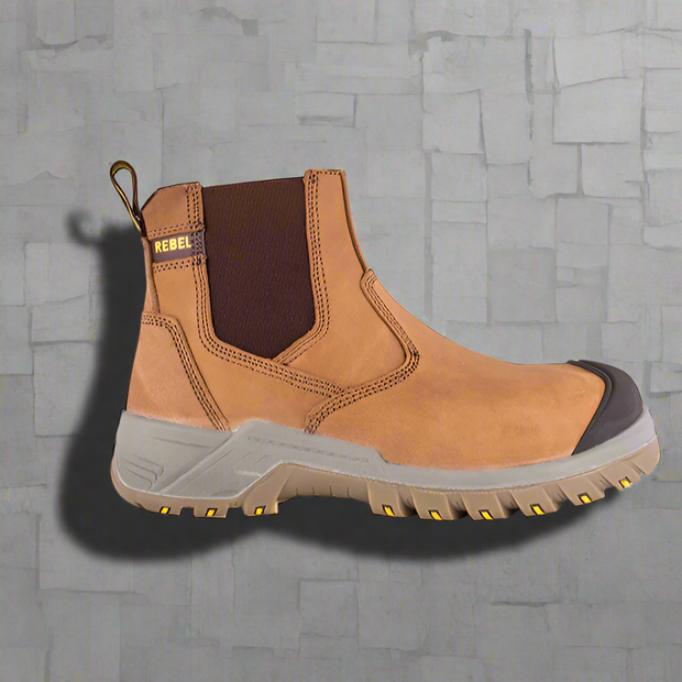 Rebel Crazy Horse Chelsea Work Boot (STC)