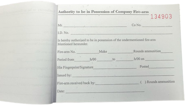 Firearm Register Doc SECURITY BOOKS & REGISTERS - Firearms and Ammunition Management – Solid ...