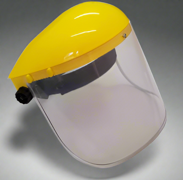 Classic Face Shield with Clear Polycarbonate Visor - Solid Safety and Stationers 