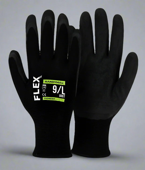 Flex Handyman Grip Glove – Latex Palm Coated - Solid Safety and Stationers 