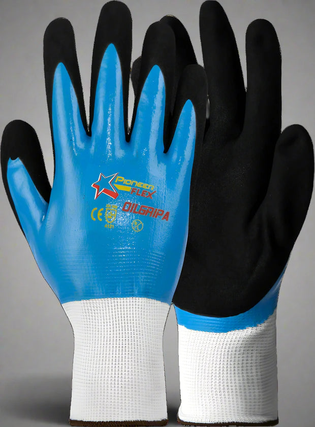 Flex Oil Gripa Nitrile-Coated Work Glove - Solid Safety and Stationers 
