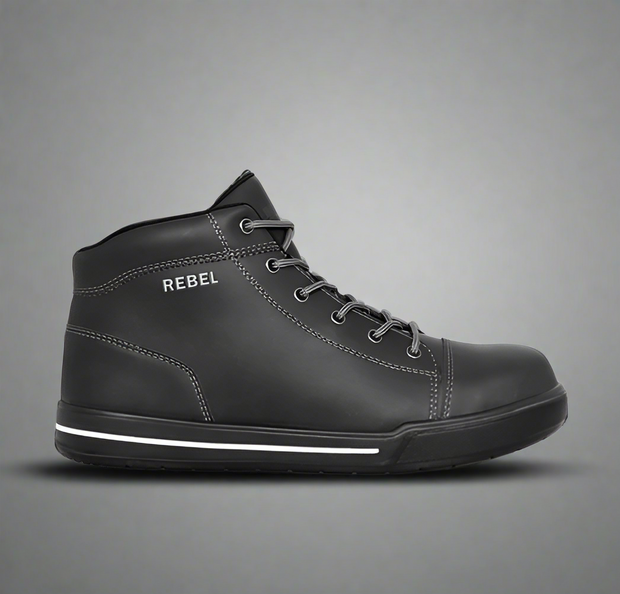Rebel Hi-Top Platinum Safety Sneaker Boot - Solid Safety and Stationers 