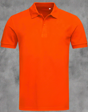 ±170g Basic Pique Golfer with cuffs - Solid Safety and Stationers 
