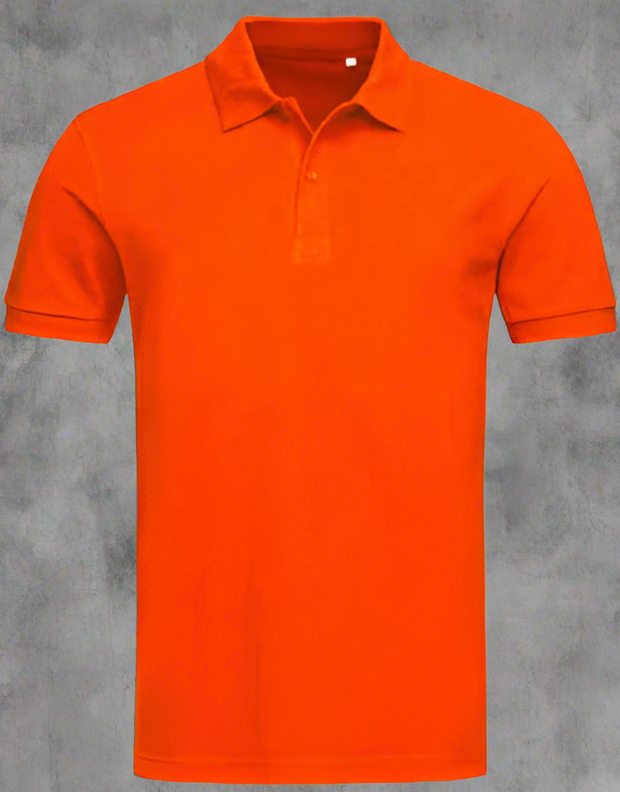 ±170g Basic Pique Golfer with cuffs - Solid Safety and Stationers 