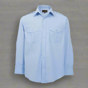 Long Sleeve Pilot Shirt – Raised Collar