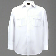 Long Sleeve Pilot Shirt – Raised Collar