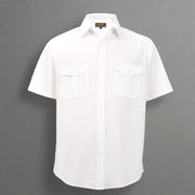 Short Sleeve Pilot Shirt – Raised Collar