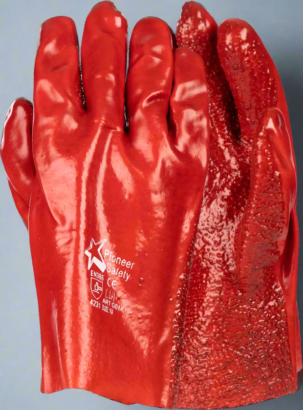 PVC Red Terrycloth Palm -27cm - Solid Safety and Stationers 