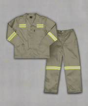 Paramount Polycotton Reflective Body Taped Workwear Conti Suit