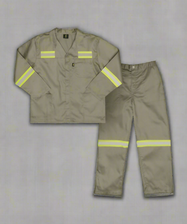 Paramount Polycotton Reflective Body Taped Workwear Conti Suit