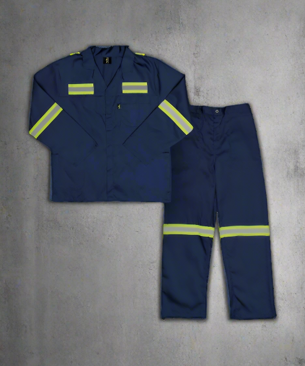 Paramount Polycotton Reflective Body Taped Workwear Conti Suit