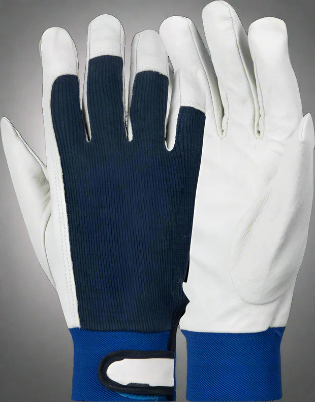 Leather Pigskin Pigskin Driver Glove with Velcro CuffPigskin Driver Glove with Velcro Cuff - Solid Safety and Stationers 