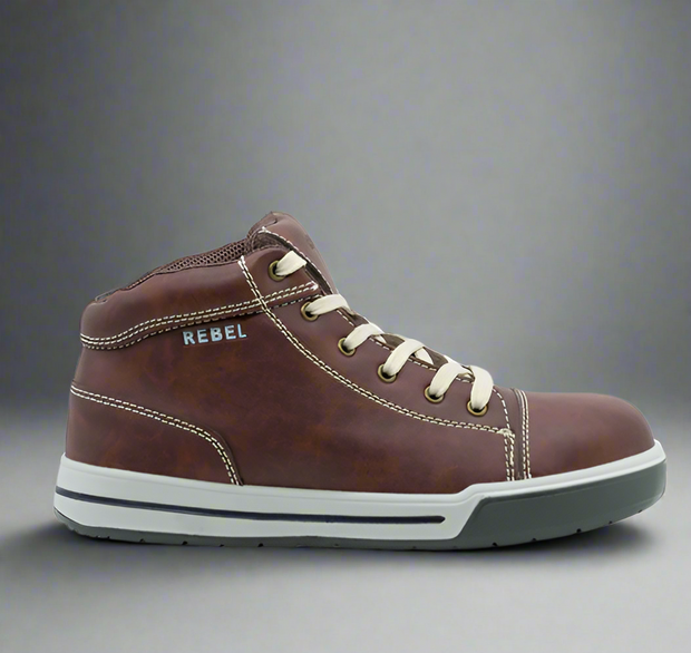 Rebel Hi-Top Platinum Safety Sneaker Boot - Solid Safety and Stationers 
