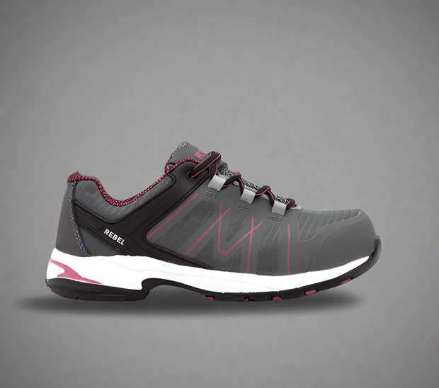 Rebel Lite Grey Women's Safety Sneaker STC - Solid Safety and Stationers 