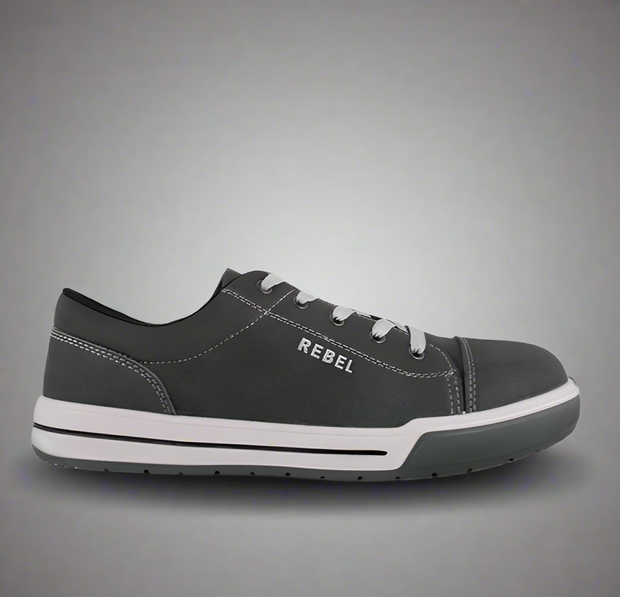 Rebel Lo-Top Platinum Safety Sneaker Shoe - Solid Safety and Stationers 