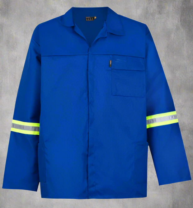 Reflective Polycotton Conti Suit – Royal Blue - Solid Safety and Stationers 
