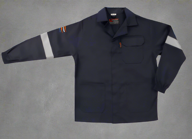 Flame & Acid Conti Suit – Navy 2-Piece Workwear Set - Solid Safety and Stationers 