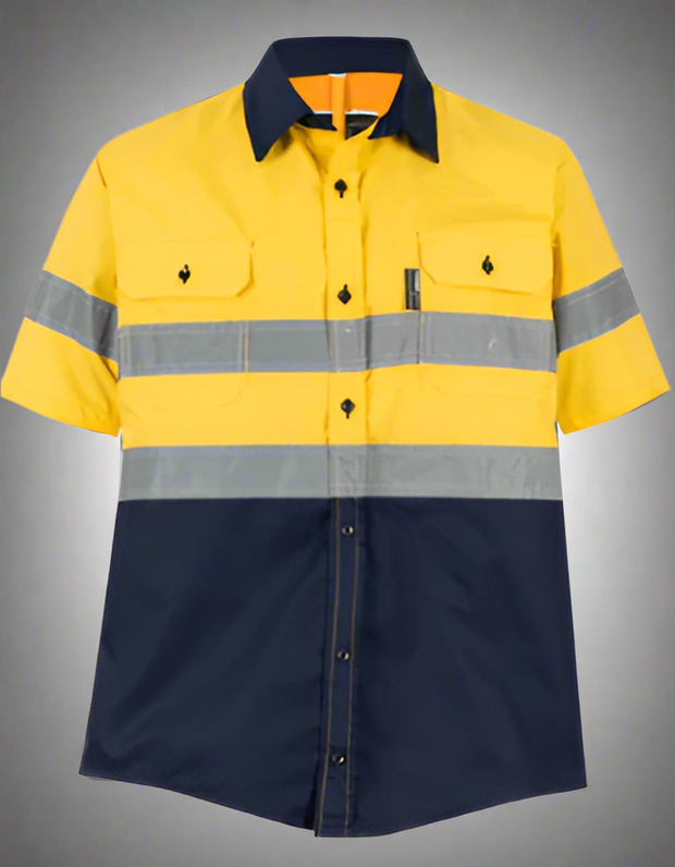 Hi-Vis Reflective Vented Shirt – Polycotton Blend - Solid Safety and Stationers 