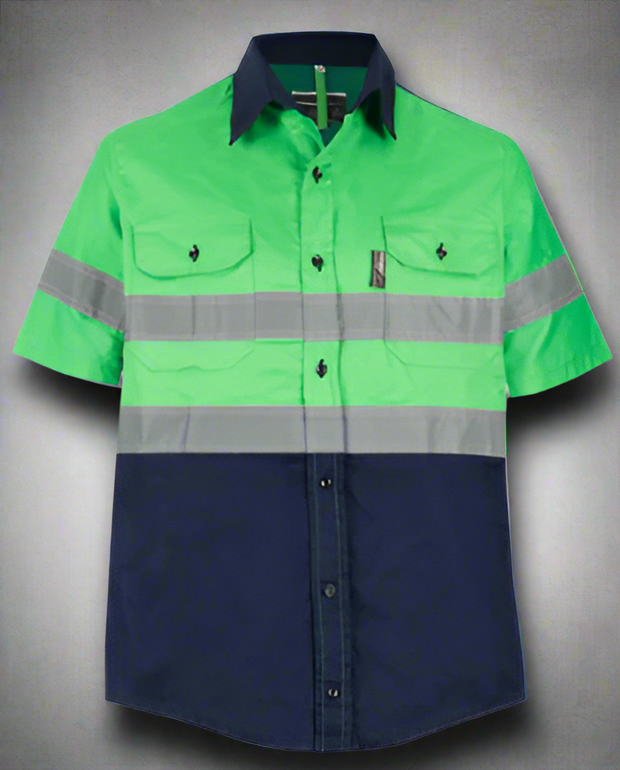 Hi-Vis Reflective Vented Shirt – Polycotton Blend - Solid Safety and Stationers 