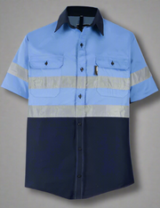 Hi-Vis Reflective Vented Shirt – Polycotton Blend - Solid Safety and Stationers 