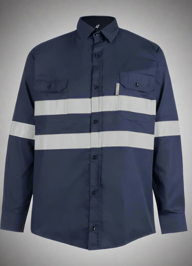 Hi-Vis Reflective Vented Shirt – Polycotton Blend - Solid Safety and Stationers 