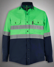 Hi-Vis Reflective Vented Shirt – Polycotton Blend - Solid Safety and Stationers 
