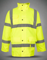 Hi-Visibility Waterproof Parka Jacket - Solid Safety and Stationers 