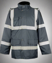Hi-Visibility Waterproof Parka Jacket - Solid Safety and Stationers 