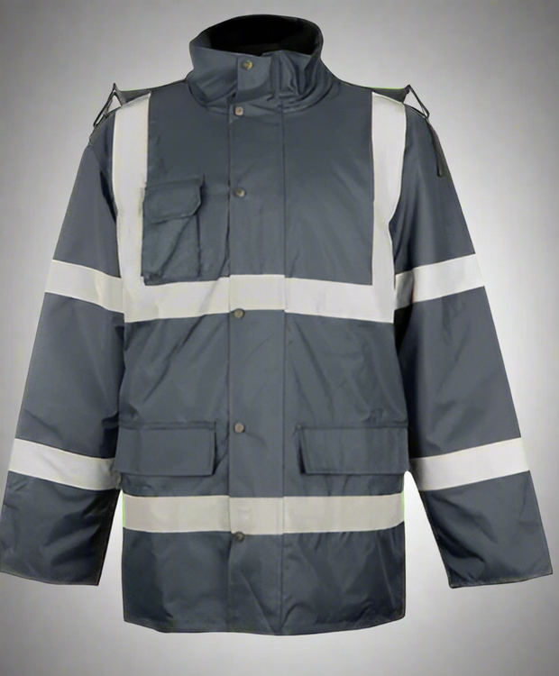 Hi-Visibility Waterproof Parka Jacket - Solid Safety and Stationers 