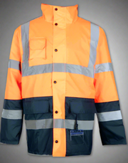 Hi-Visibility Waterproof Parka Jacket - Solid Safety and Stationers 