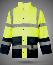 Hi-Visibility Waterproof Parka Jacket - Solid Safety and Stationers 