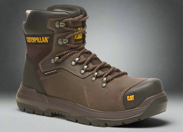 CAT Diagnostic 2 Lace-Up Boot – Rugged Brown Design - Solid Safety and Stationers 