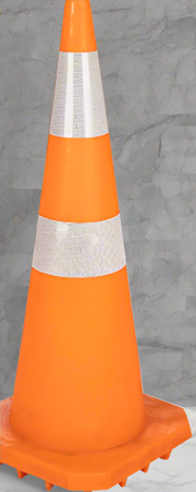 PVC Traffic Cones with Reflective Tape – High Visibility - Solid Safety and Stationers 