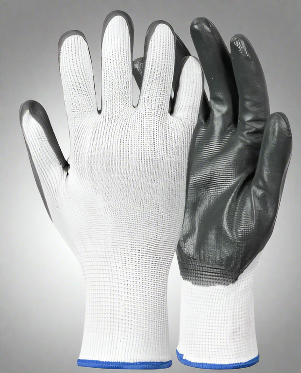 Econo Red Nitrile Palm Glove - Solid Safety and Stationers 