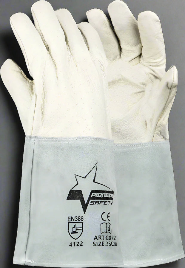 Pig Skin TIG Welding Glove – 35cm Extended Cuff - Solid Safety and Stationers 