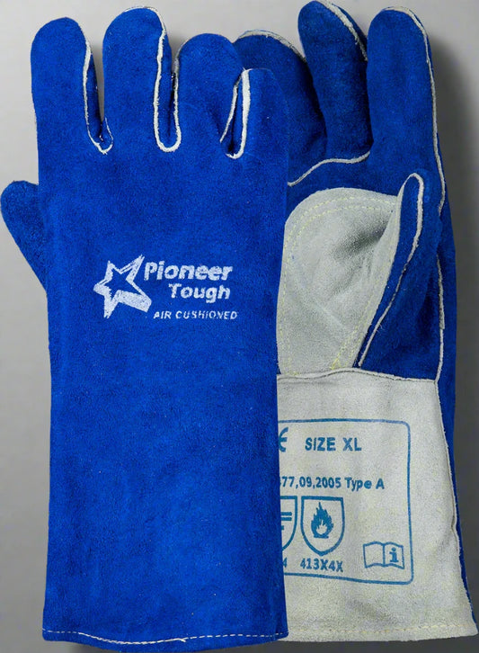 Tough  Blue Air Cushioned Welding Glove  35cm