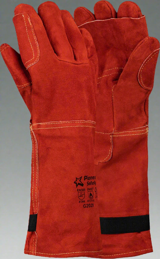 Tough 8" Elbow Supa Red Heat Resist Glove