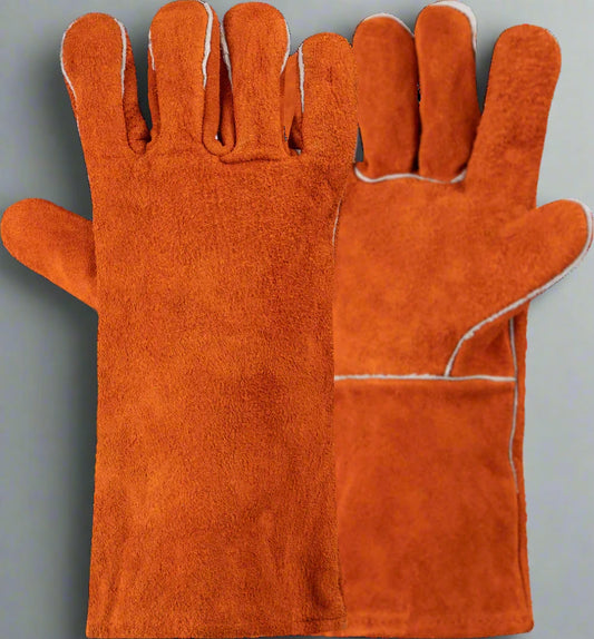 Tough Orange Lined Welding Glove 35cm