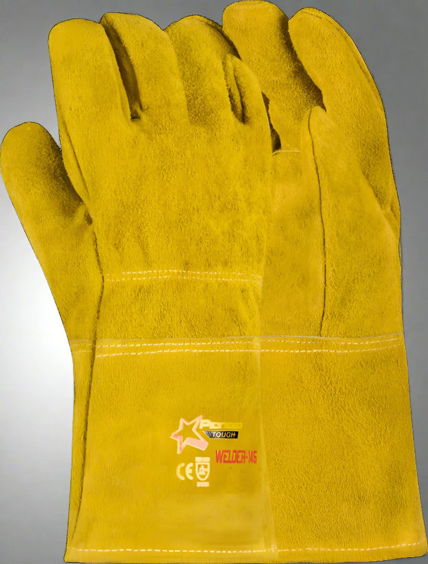 Tough 31.5cm Cow Split Leather Welding Glove - Solid Safety and Stationers 