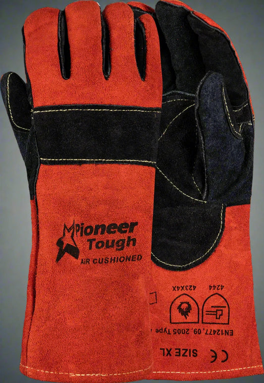 Tough Red Air Cushioned Welding Glove 35cm