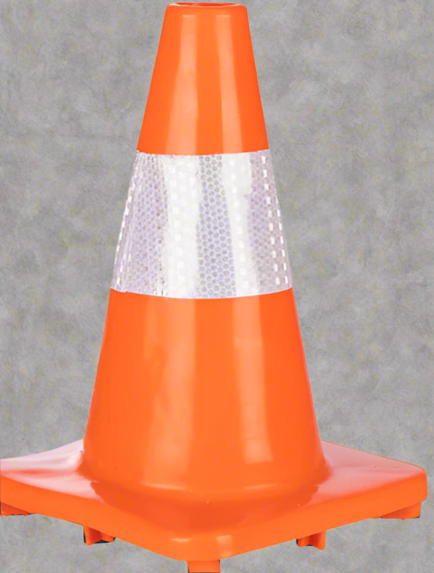 PVC Traffic Cones with Reflective Tape – High Visibility - Solid Safety and Stationers 