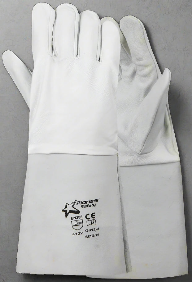 Goat Skin TIG Welding Glove – Elbow Length Cuff - Solid Safety and Stationers 