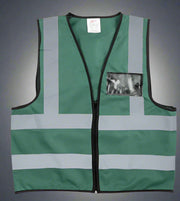 Hi-Viz Reflective Vest With Zip & ID Pouch - Solid Safety and Stationers 