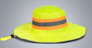 Hi-Viz Brimmed Hat with Reflective Tape - Solid Safety and Stationers 