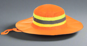 Hi-Viz Brimmed Hat with Reflective Tape - Solid Safety and Stationers 