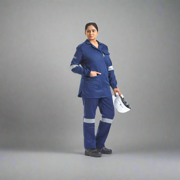 Dromex Ladies Flame & Acid Protective 2-Piece Workwear Set chemical protevtive clothing
